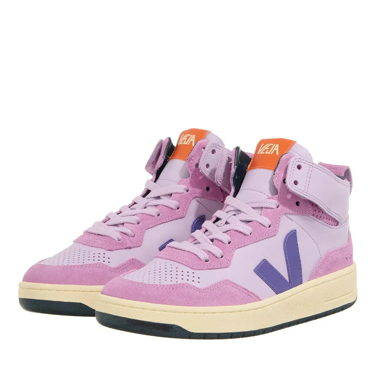   Veja  V-95 Orchid Purple  High-Top Sneaker 