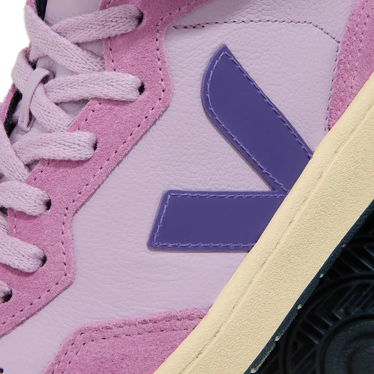   Veja  V-95 Orchid Purple  High-Top Sneaker 